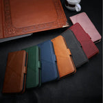 iPhone SE 2020 Flip Wallet Case Cowhide Dot Pattern - Mobile Phone