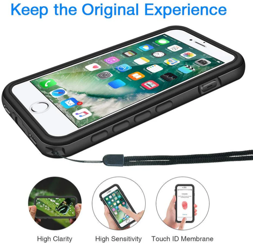 iPhone SE 2022 Waterproof Case with kickstand