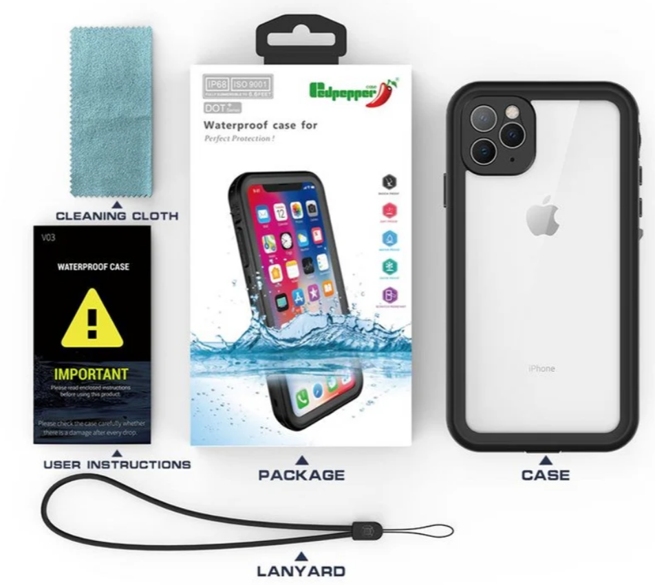 Shockproof waterproof case for iPhone 11