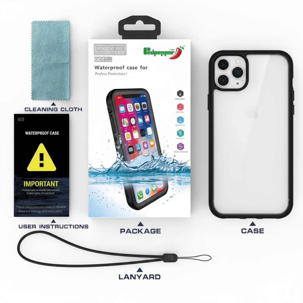 Shockproof waterproof case for iPhone 11