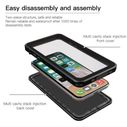 Silica-gel sealed waterproof case for iPhone XR NZ