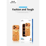 Keephone 3D Heart Glitter Case for iPhone 17 Pro | MagSafe Compatible (Peachy) - Mobile Phone