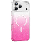 Keephone Lillian Premium Glitter Clear Case for iPhone 17 Pro (LILLIAN) - Pink - Mobile Phone