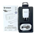Maxguard PD 25W wall charger with Type-C to C combo WT25WAC/CC - Accessories