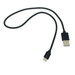 Micro USB Cable - 50cm (Black) - Black - Electronics Accessories