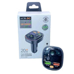 Mobigo PD 20W FM MP3 Car Charger - GO208FM - Electronics Accessories