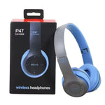 P47 Wireless Headphones (Blue) - Electronics Accessories