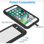 Redpepper Waterproof Case for iPhone SE Black