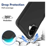 Samsung Galaxy A07 Dual Layer Armor Hard Case β Black - Mobile Phone