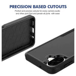 Samsung Galaxy A07 Dual Layer Armor Hard Case β Black - Mobile Phone