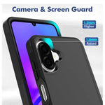 Samsung Galaxy A07 Dual Layer Armor Hard Case β Black - Mobile Phone