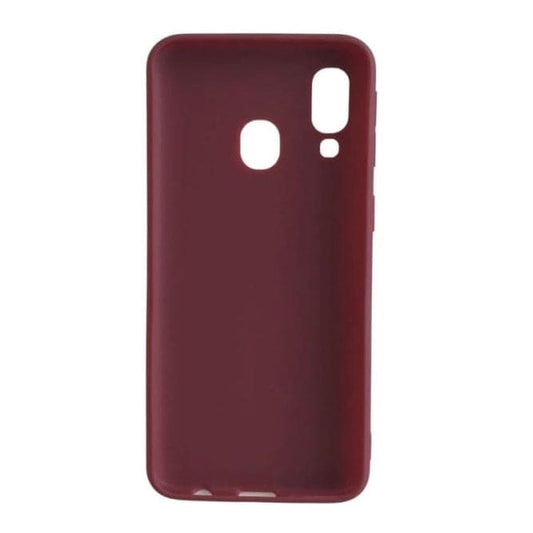 Silicone Case for Samsung Galaxy A40 (Maroon)