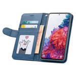 Samsung Galaxy S20 FE Flip Wallet Case Cowhide Dot Pattern - Mobile Phone