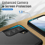 Samsung Galaxy S21 FE Dual Layer Armor Hard Case β Black - Mobile Phone
