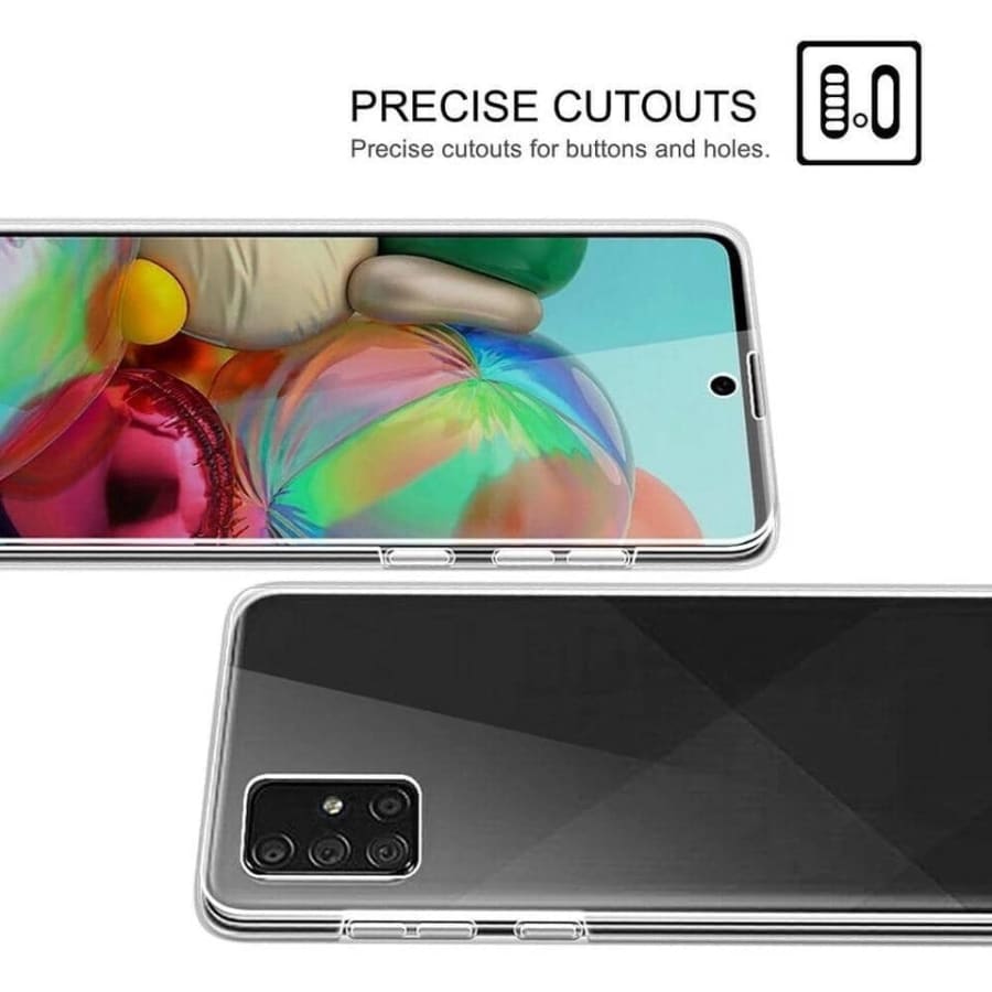 Clear Silicone Case for Samsung Galaxy S21 Plus (Clear)