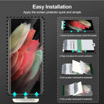 Samsung Galaxy S21 Ultra Clear Tempered Glass Screen Protector β 9H HD 2.5D Rounded Edge Impact & Scratch Resistant
