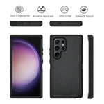 Samsung galaxy S25 Ultra Triple Layer Armor Hard Case | 3-Layer PC TPU Cover