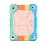 Samsung Galaxy Tab A9 Rugged Shockproof Case with Kickstand (Rainbow)