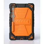 Samsung Galaxy Tab S10 Lite Rugged Shockproof Case with Kickstand (Orange) - Orange