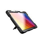 Samsung Galaxy Tab S9 FE Rugged Shockproof Case with Kickstand (Black)