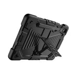 Samsung Galaxy Tab S9 FE Rugged Shockproof Case with Kickstand (Black)