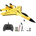 SU35 Remote Control Glider Aircraft FX620 FX820 2.4G with LED Lights - Yellow