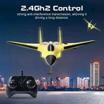 SU35 Remote Control Glider Aircraft FX620 FX820 2.4G with LED Lights - Yellow
