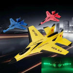 SU35 Remote Control Glider Aircraft FX620 FX820 2.4G with LED Lights - Yellow