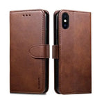 Synthetic Leather Flip Case for iPhone XR (Brown) - Phone / Brown - Phone/Tablet Accessories