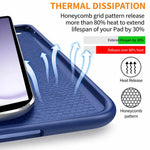 Ultra-Thin PU Leather Magnetic Case with Pencil Holder for Samsung Galaxy Tab A9+ Plus β Full Body Protective Folio