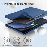 Ultra-Thin PU Leather Magnetic Case with Pencil Holder for Samsung Galaxy Tab S9 β Full Body Protective Folio Cover