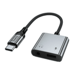 UPA34 2-in-1 USB-C to 3.5mm Aux and USB-C charging adapter