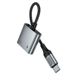 UPA34 2-in-1 USB-C to 3.5mm Aux and USB-C charging adapter