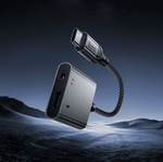 UPA34 2-in-1 USB-C to 3.5mm Aux and USB-C charging adapter
