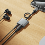 UPA34 2-in-1 USB-C to 3.5mm Aux and USB-C charging adapter