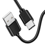USB-A to USB-C Charger Cable for Huawei Phones (Black) 1m - Black - Electronics Accessories