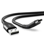 USB-A to USB-C Charger Cable for Nubia Phones (Black) 1m - Black - Electronics Accessories