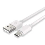 USB-A to USB-C Charger Cable for POCO Phones (White) 1m - White - Electronics Accessories