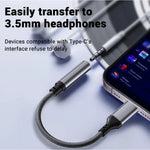 USB-C to 3.5mm Headphone Jack Audio Adapter with DAC for Android iPad & Devices