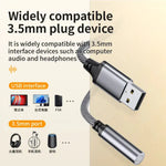 USB to 3.5mm Audio Adapter Cable for Car Computer & Speaker (USB 3.5mm)