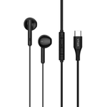 VFAN M18 black Type-C wired stereo earphones with digital audio chip