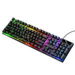 Wired Gaming Keyboard with RGB Rainbow Light & 6-Key Anti-Ghosting (GM701)