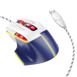 Wired Gaming Mouse with 7 Buttons 3600 DPI & LED Light (GM31) - Blue