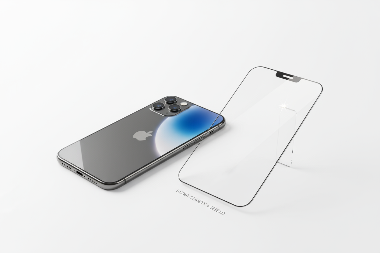 iPhone screen protector tempered glass