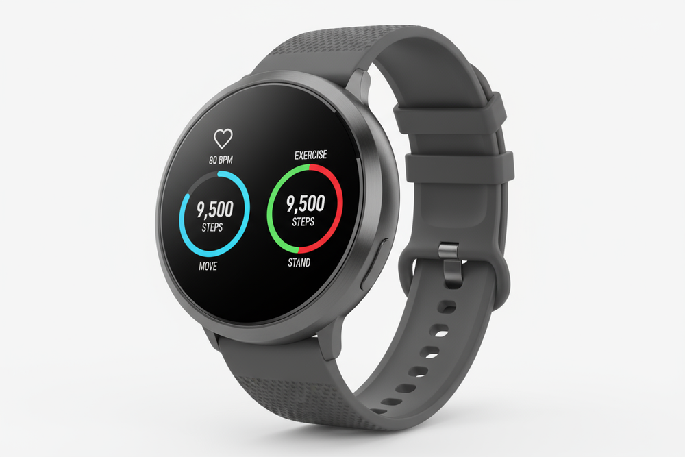 Smart watch with fitness tracker