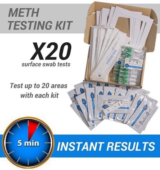 Meth Test Kit - 20 x Instant On-site Test Kits (For Landlords)
