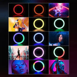 1.9m Ring Light Selfie Stick P100RGB - Electronics Accessories