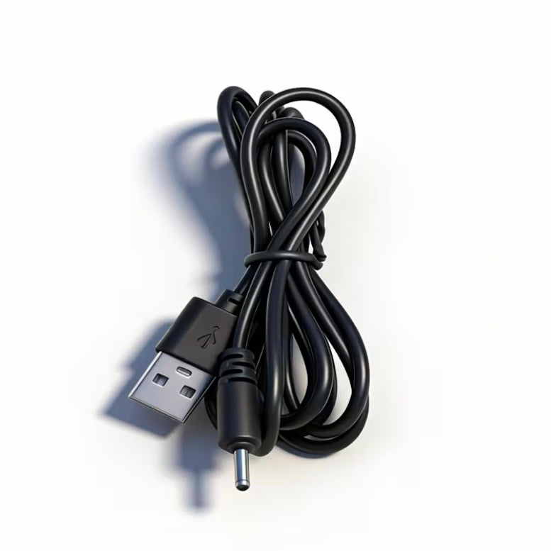 Barrel Jack Power Cable - 2.0mm x 2.0mm charger (Black) 1.5m