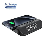 2-in-1 Magnetic Wireless Charger Stand | Fast Charging Dock for Phone & Earbuds | Foldable Station