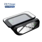 2-in-1 Magnetic Wireless Charger Stand | Fast Charging Dock for Phone & Earbuds | Foldable Station